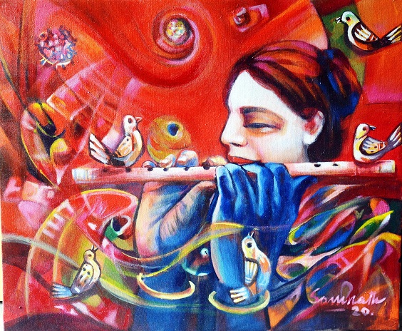 Message by Krishna’s flute