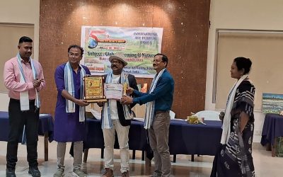 Received best award in 5th International Art Festival at Ramkinkar Art Gallery ,Siliguri,West Bengal